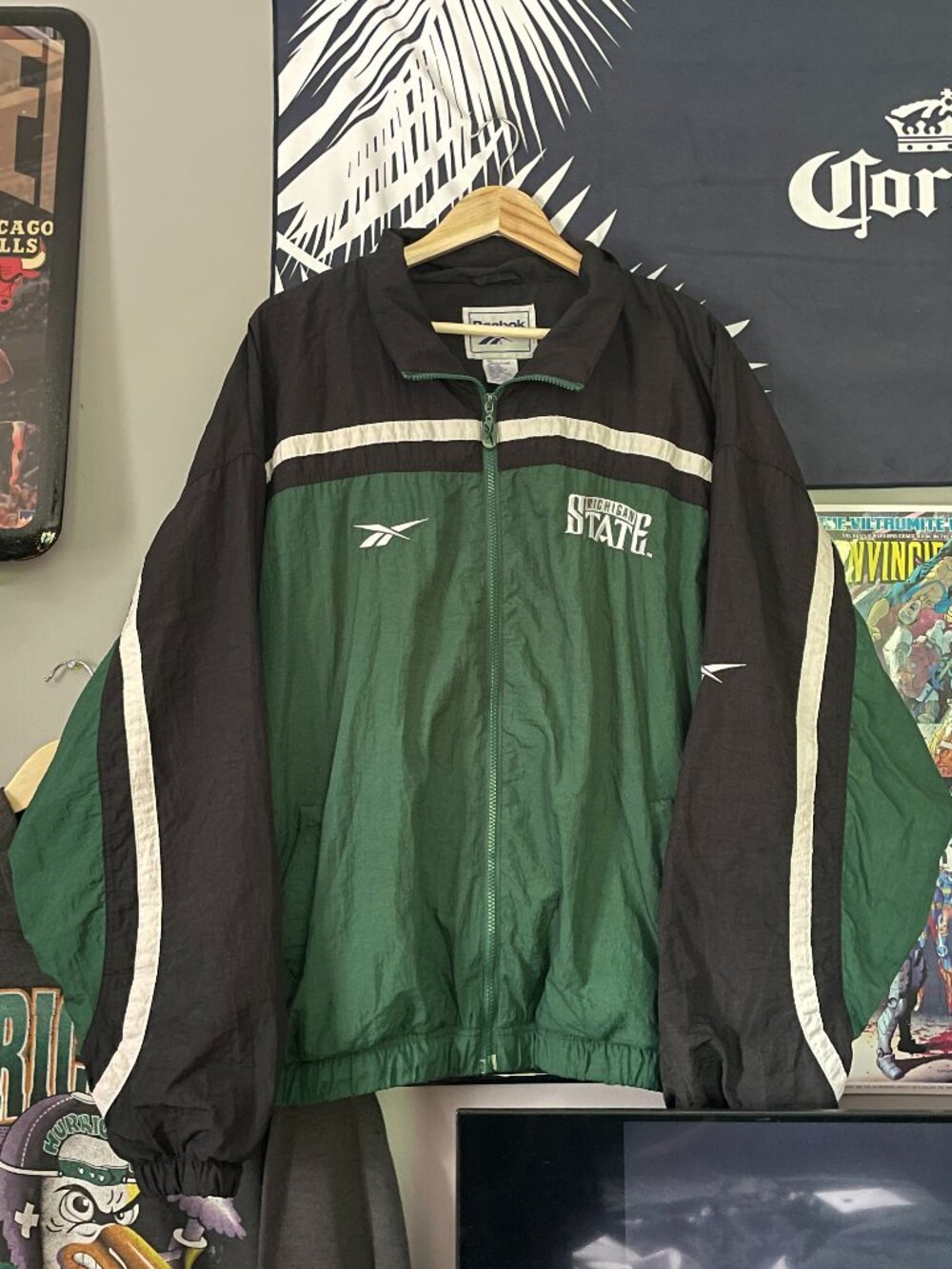 Vintage Michigan State Reebok Windbreaker - Picture 1 of 6